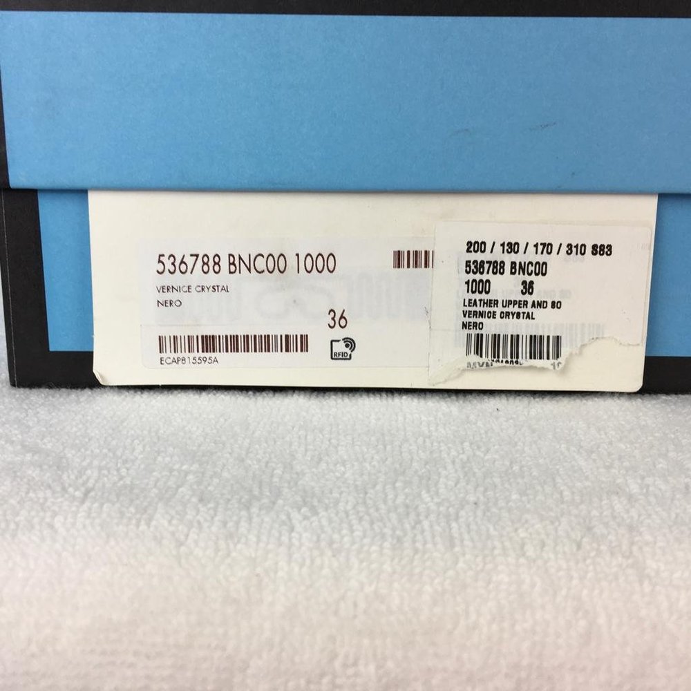 NWT Gucci Women's Leather Vernice Crystal High Heel Sandals Sz 36 - Picture 7 of 7